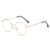 The new metal square face round gold anti-blue light can be equipped with a full-frame blue film student large frame flat light lens Application Scenario